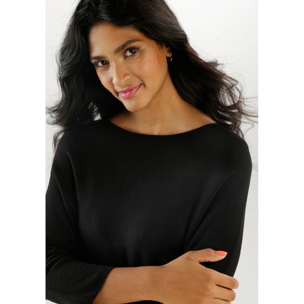 Aniston SELECTED Strickpullover Mit U-Boot-Ausschnitt - NEUE KOLLEKTION