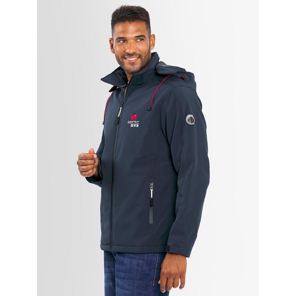 Arctic Seven Softshelljacke »ASAdventuraa« Sportliche Outdoorjacke Mit Abnehmbarer Kapuze ▷ Für