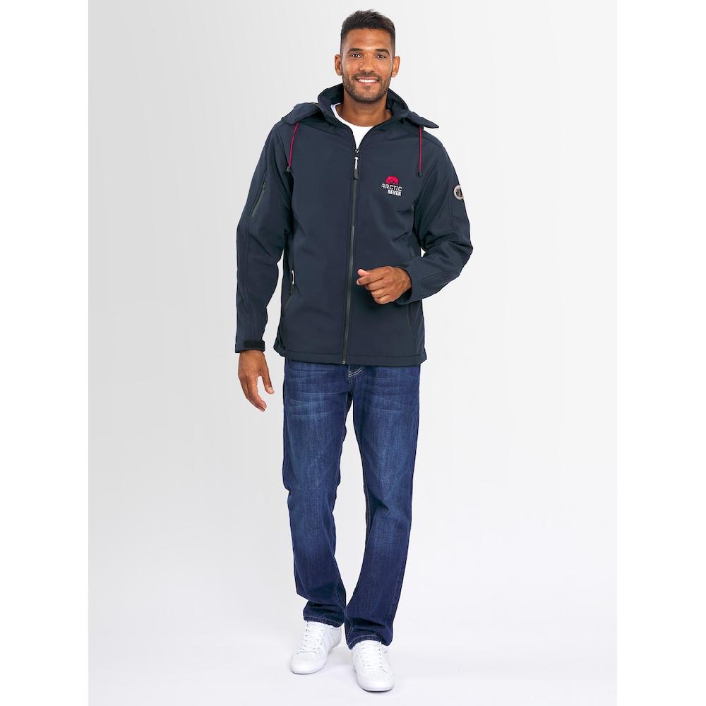 Arctic Seven Softshelljacke »ASAdventuraa« Sportliche Outdoorjacke Mit Abnehmbarer Kapuze ▷ Für