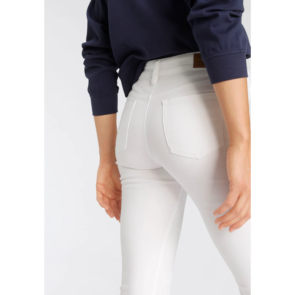 Arizona Bootcut-Jeans »Baby-Boot« Normale Leibhöhe Bootcut Mit Coinpocket Mit Eingrifftaschen