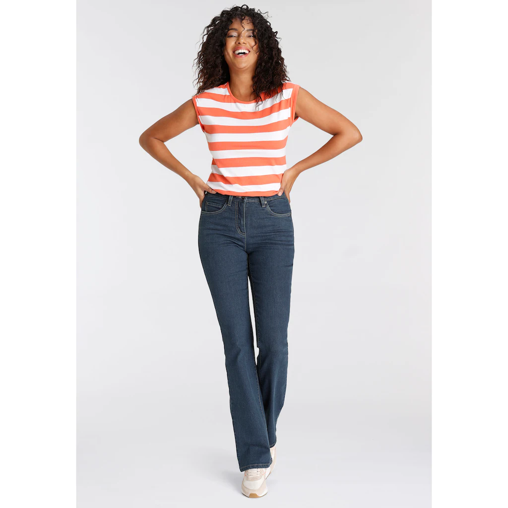 Arizona Bootcut-Jeans Hohe Leibhöhe