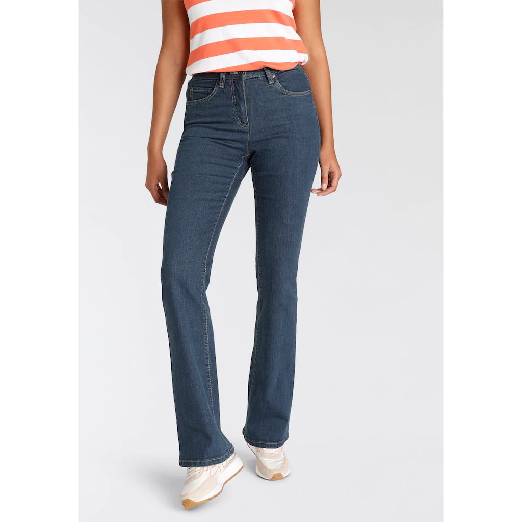 Arizona Bootcut-Jeans hohe Leibhöhe