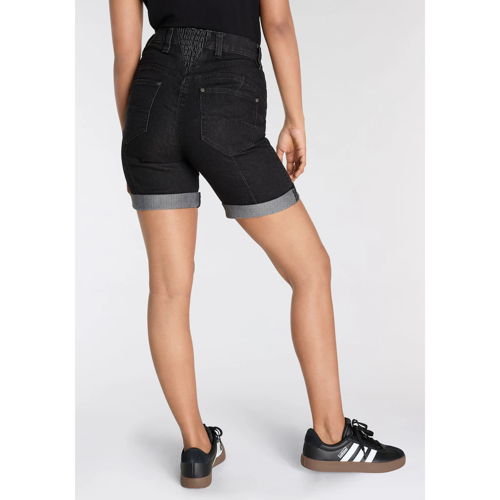 Arizona Jeansbermudas Weite Passform Kurze Beinform Hohe Leibhöhe