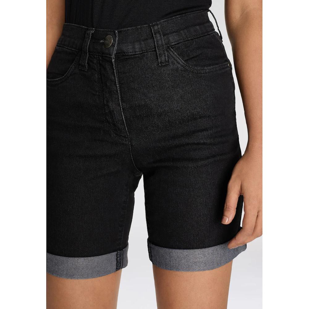 Arizona Jeansbermudas Weite Passform Kurze Beinform Hohe Leibhöhe