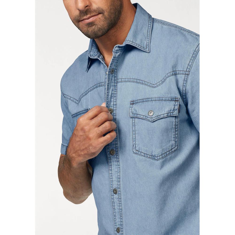 Arizona Jeanshemd Kurzarm Im Western Stil ▷ Kaufen