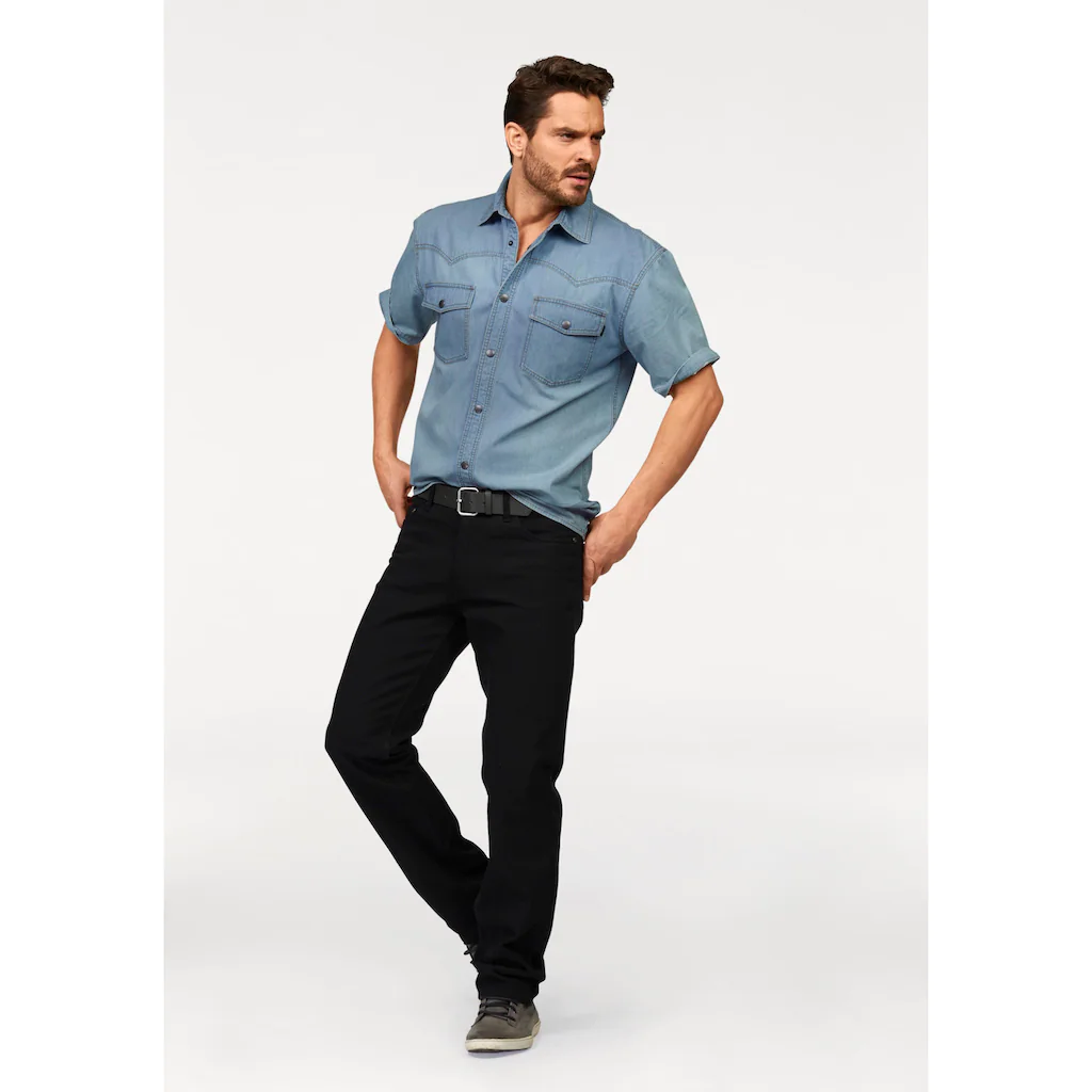 Arizona Jeanshemd Kurzarm Im Western Stil ▷ Kaufen