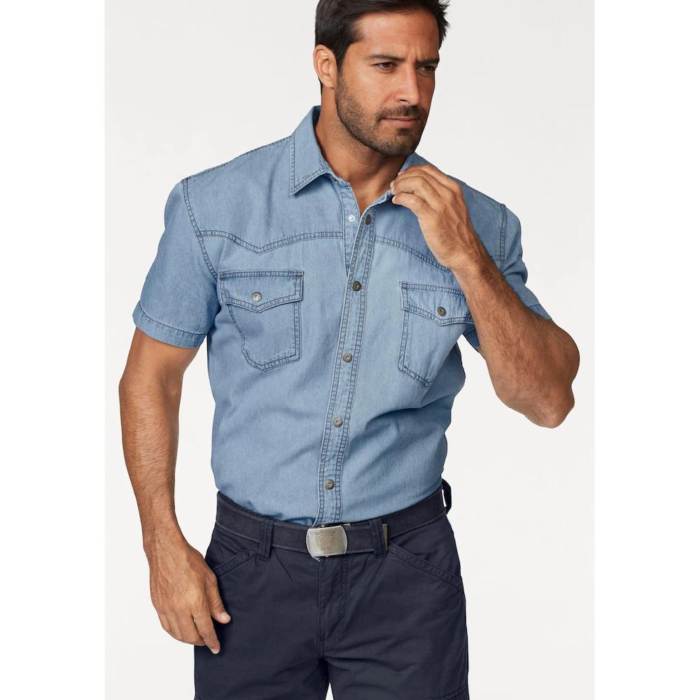 Arizona Jeanshemd Kurzarm im Western Stil ▷ kaufen