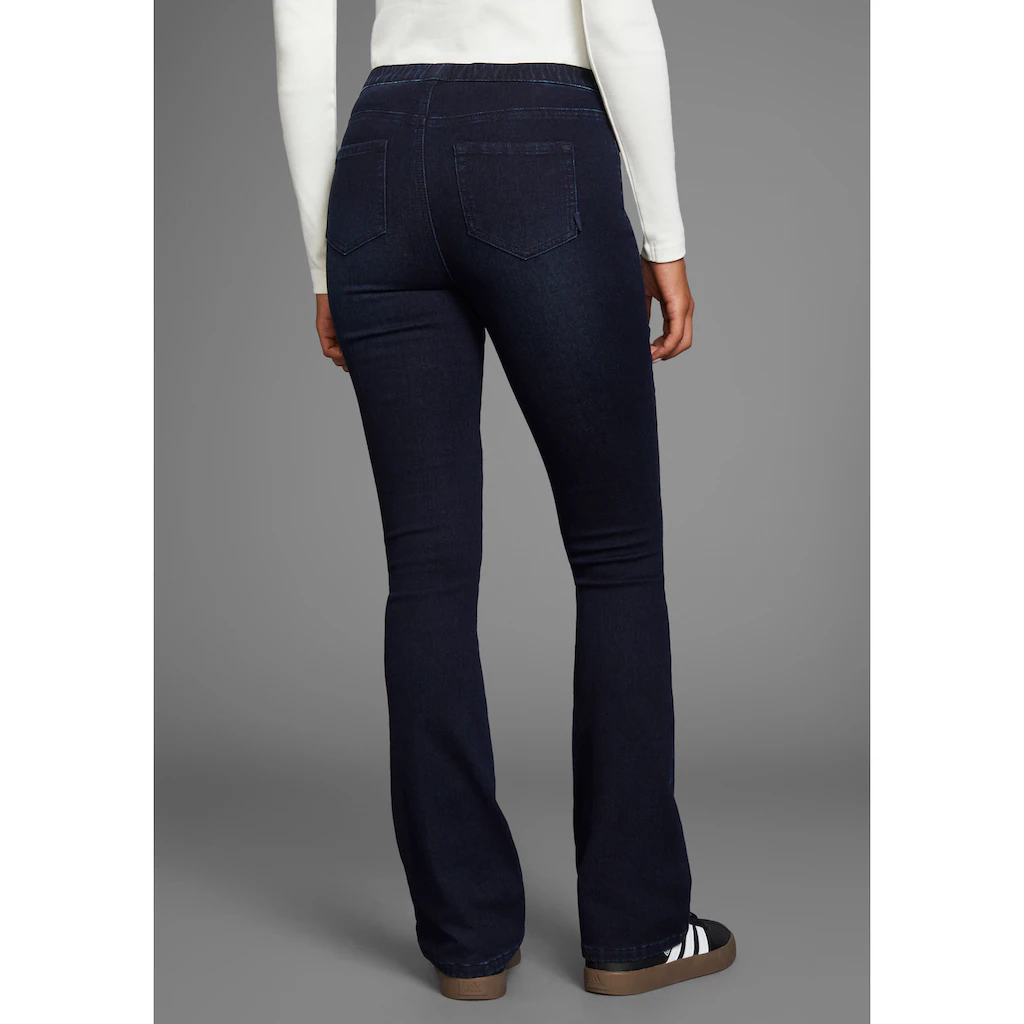 Arizona Jeansjeggings »Bootcut Mit Leichtem Thermo Effekt« High Waist