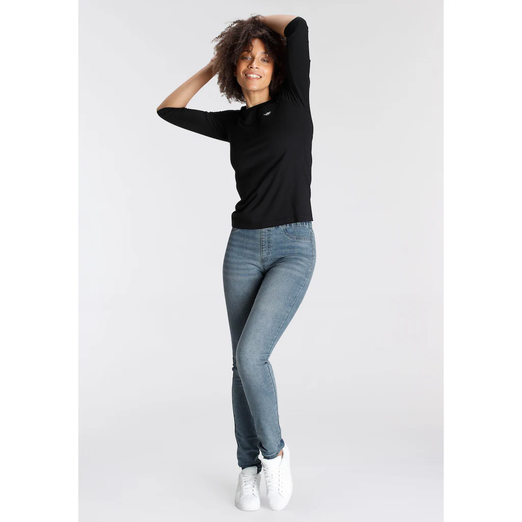 Arizona Jeansjeggings »mit Leichtem Thermo Effekt« Extra-eng Geschnitten Hohe Leibhöhe Mit Coinpocket