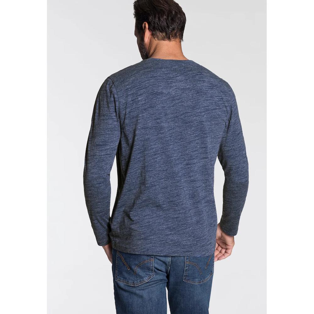 Arizona Langarmshirt »Arizona Langarmshirt In Melierter Optik Und Modischen Print« ▷ Kaufen