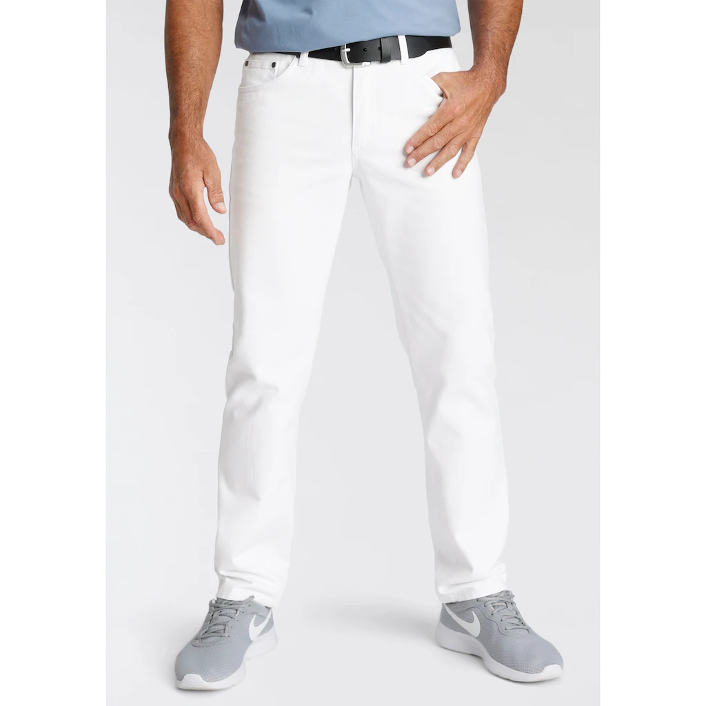 Arizona Regular-fit-Jeans »James« Regular Fit gerades Bein normale Leibhöhe dunkelblaue Waschung ▷ bestellen