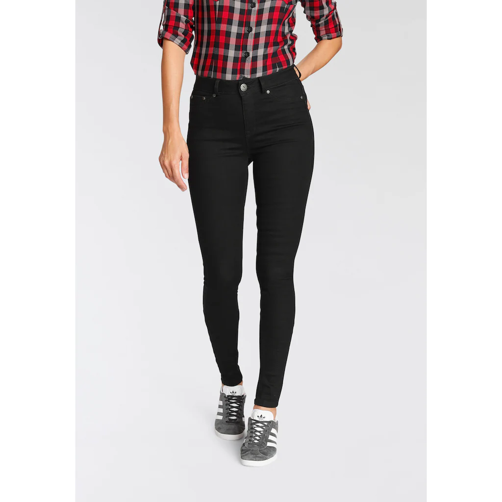 Arizona Skinny-fit-Jeans »Ultra Stretch« Skinny-fit Betonte Taille Shaping-Effekt High Waist