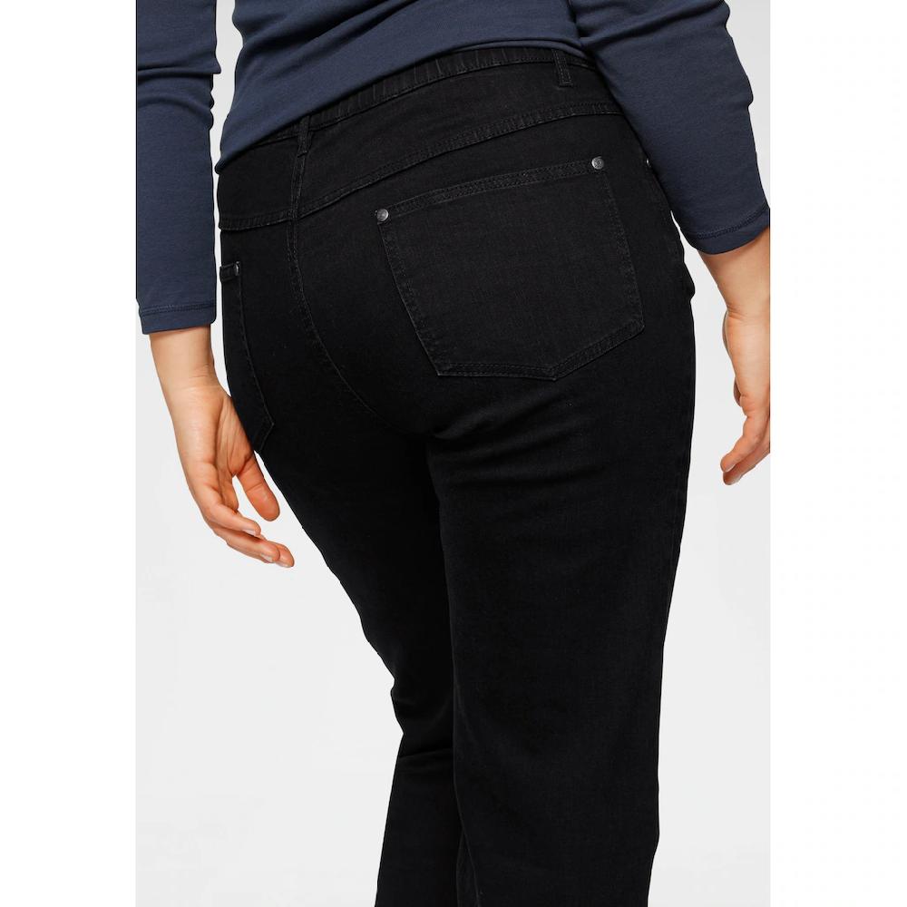 Arizona Straight-Jeans »Curve-Collection« Bequeme Passform Gerade Beinform Hohe Leibhöhe