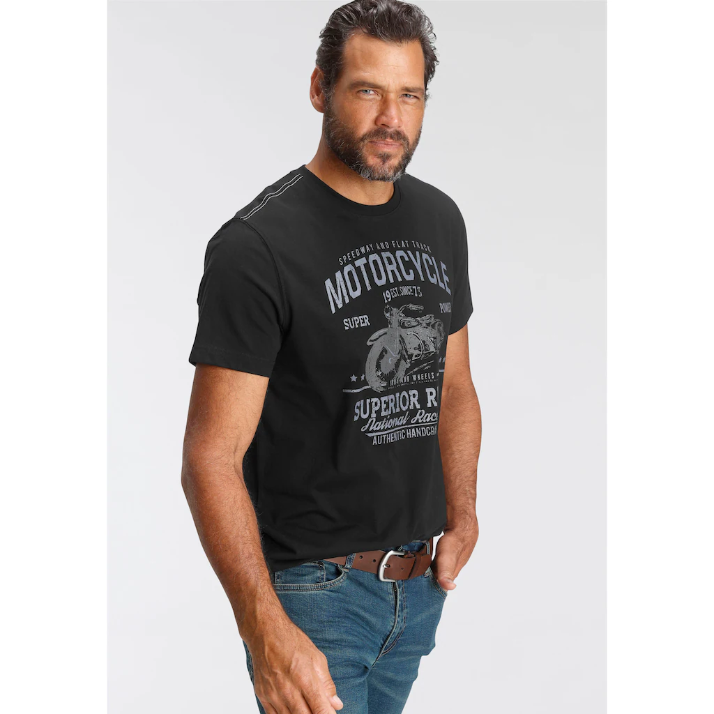 Arizona T-Shirt Kurzarm Lässige Passform Bedruckt Rundhals Casual ▷ Für
