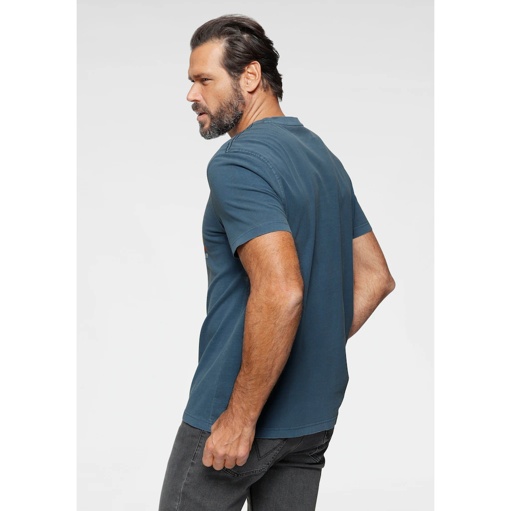 Arizona T-Shirt Kurzarm Lässige Passform Used-Look Rundhalsausschnitt ▷ Kaufen