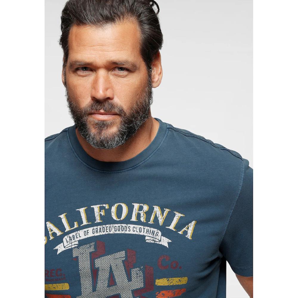 Arizona T-Shirt Kurzarm Lässige Passform Used-Look Rundhalsausschnitt ▷ Kaufen