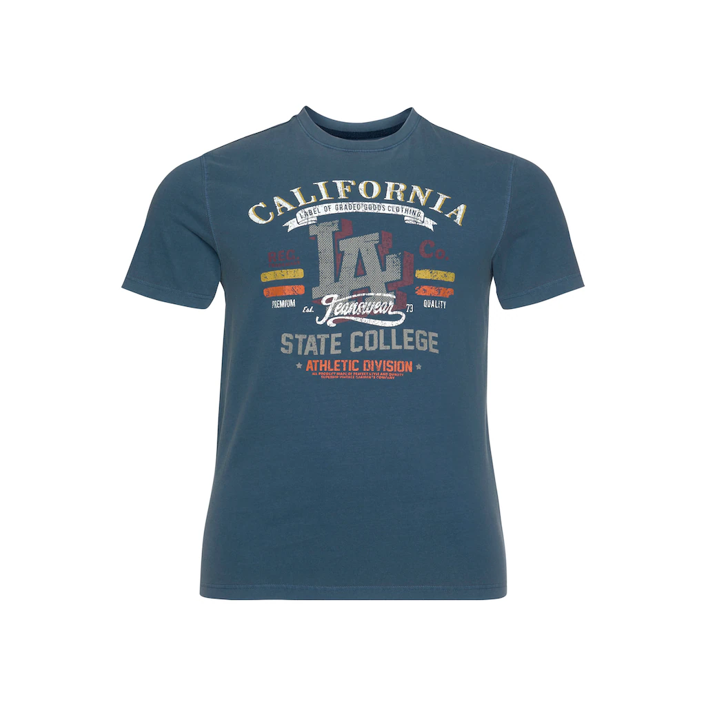 Arizona T-Shirt Kurzarm Lässige Passform Used-Look Rundhalsausschnitt ▷ Kaufen