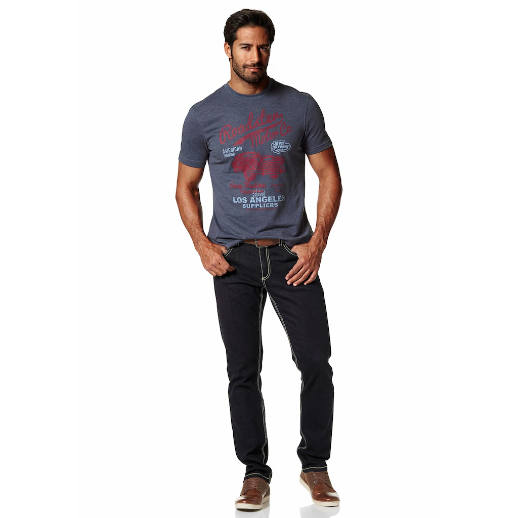 Arizona T-Shirt Kurzarm Melierte Optik Rundhals Aus Baumwollmischung ▷ Bestellen
