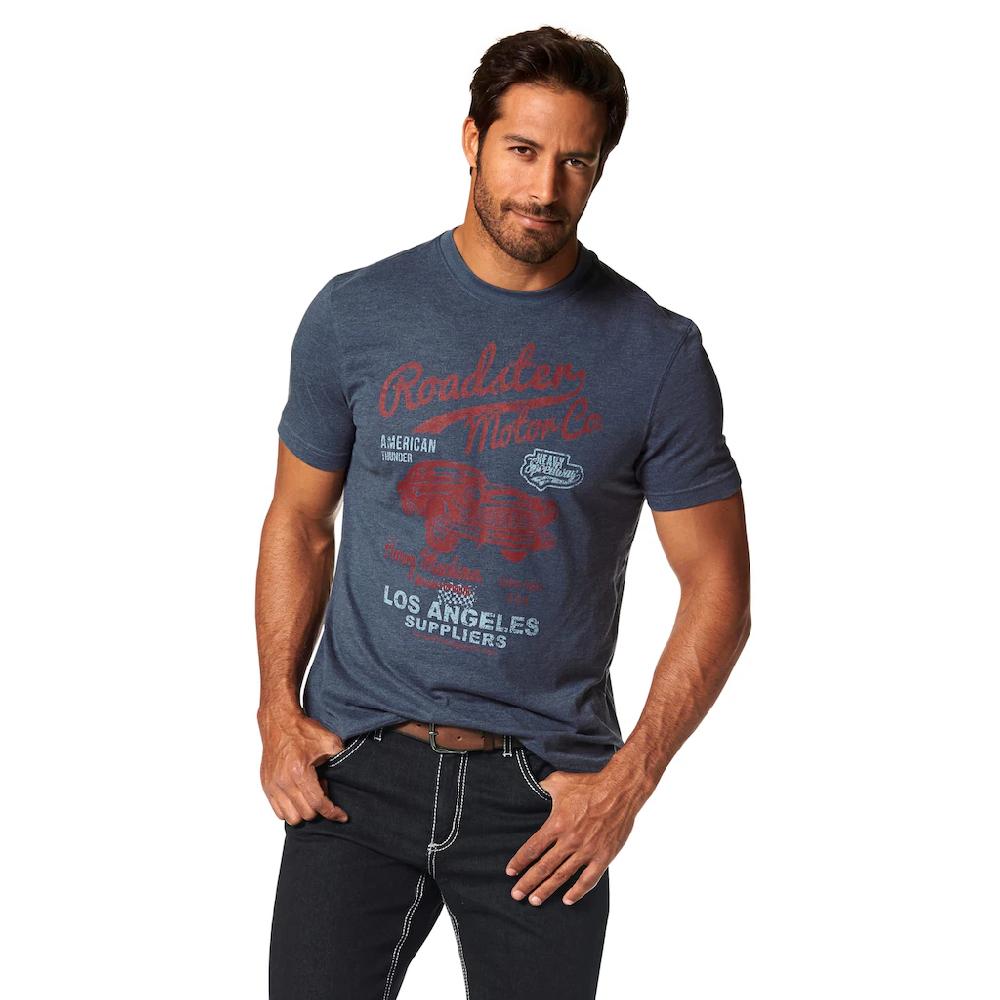Arizona T-Shirt Kurzarm melierte Optik Rundhals aus Baumwollmischung ▷ bestellen