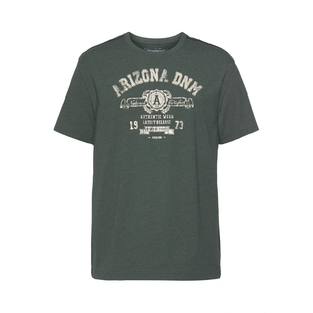 Arizona T-Shirt Kurzarm Melierte Optik Rundhalsausschnitt Aus Single Jersey ▷ Für