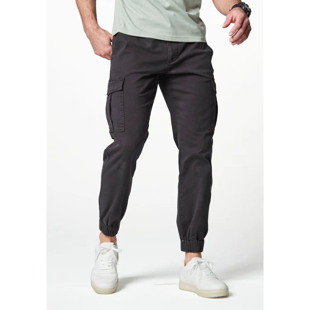 AUTHENTIC LE JOGGER Cargohose mit normaler Bundhöhe aus elastischer Baumwoll-Qualität