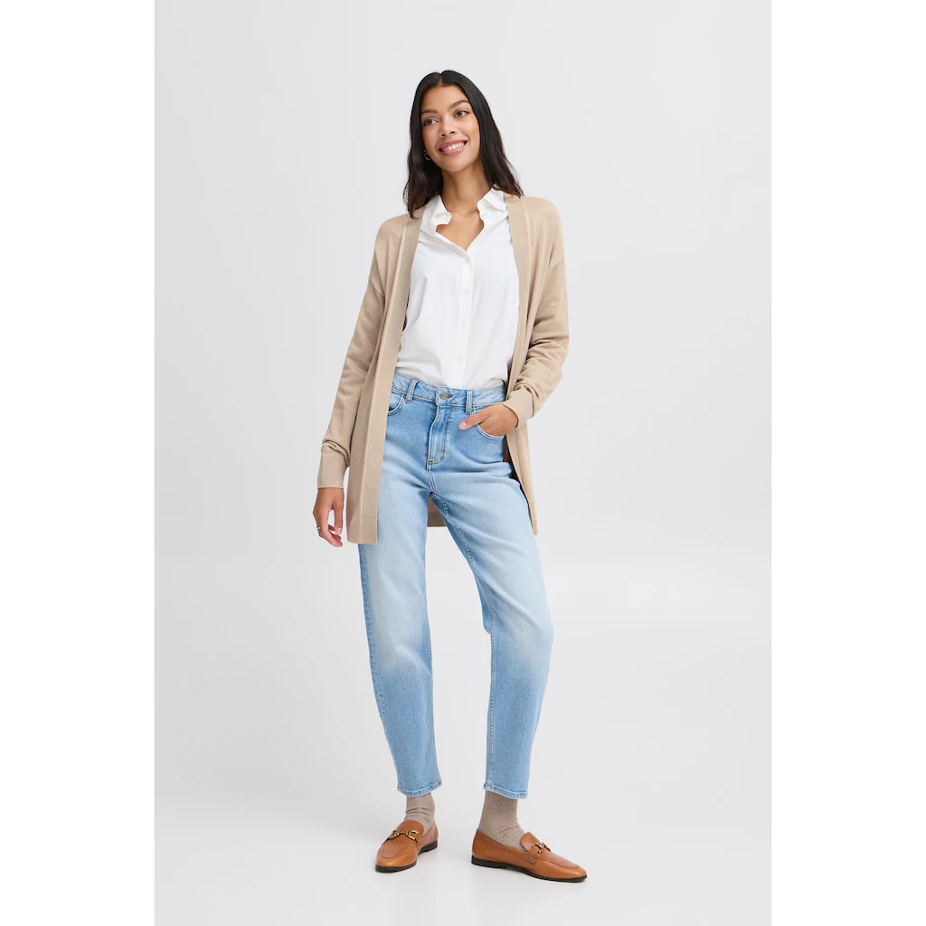 B.young Strickjacke »Strickjacke BYMMMORLA LONG CARDIGAN -«