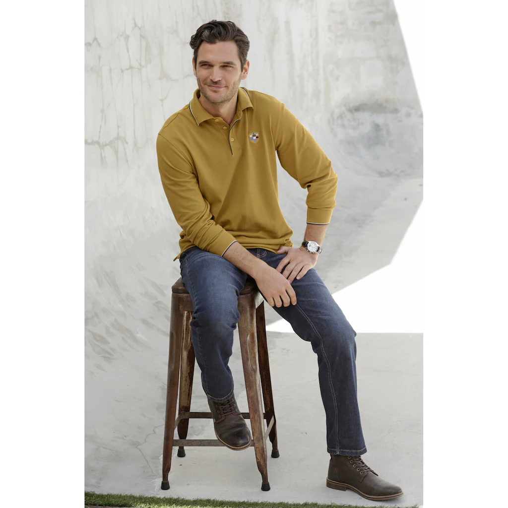 Babista Langarm-Poloshirt »Langarm-Poloshirt MILANVETZO« (1 Tlg.) Hochwertige Piqué-Baumwolle