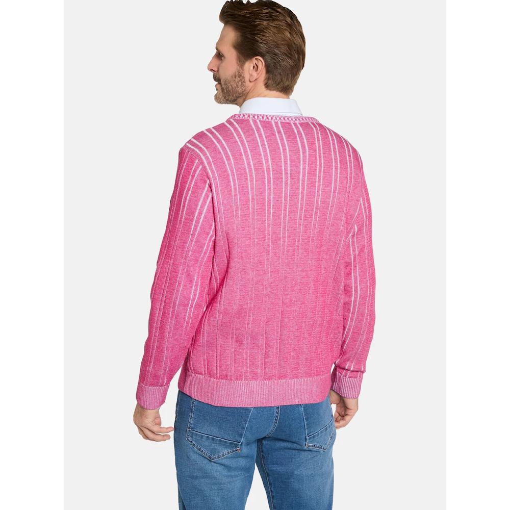 Babista V-Ausschnitt-Pullover »Pullover CARIELLO« (1 Tlg.) Im Stilvollen Strickmuster