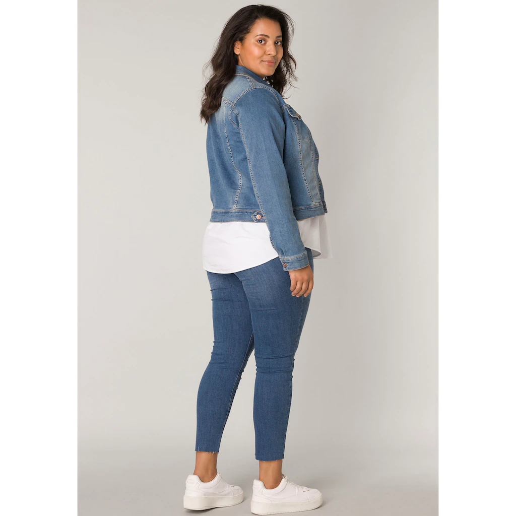 Base Level Curvy Jeansjacke »BAS-Yamila« Modisches Basic