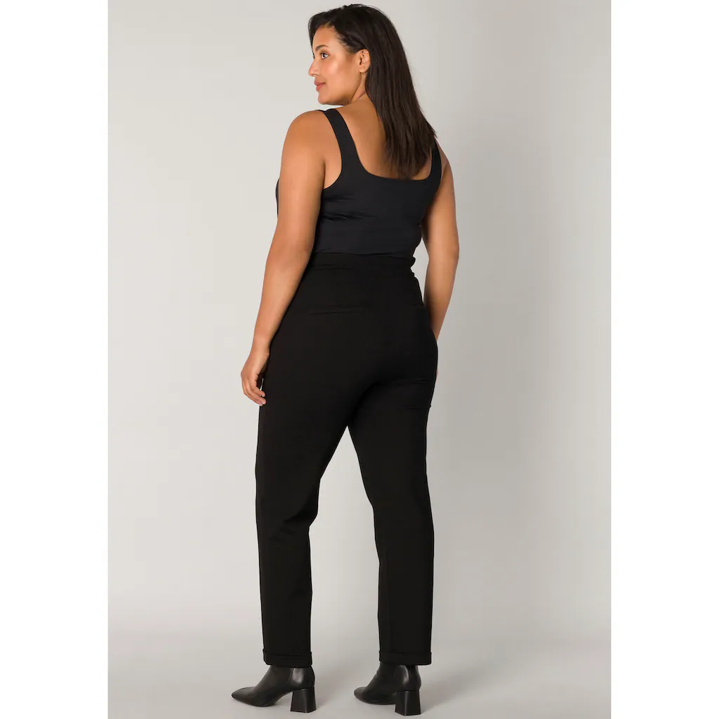 Base Level Curvy Jerseyhose Mit Umschlagsaum