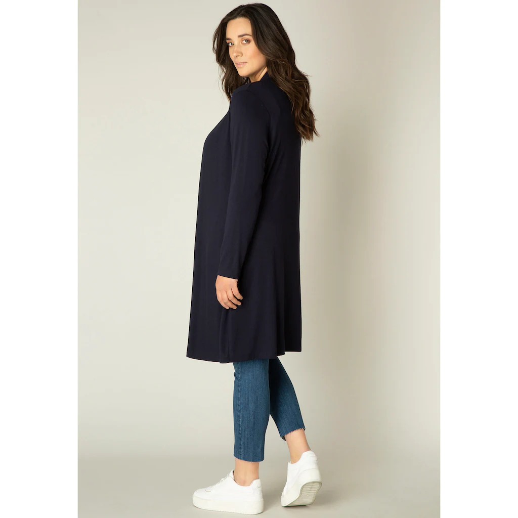 Base Level Curvy Longstrickjacke »Ayla Long« Figurumspielende Weiche Strickqualität