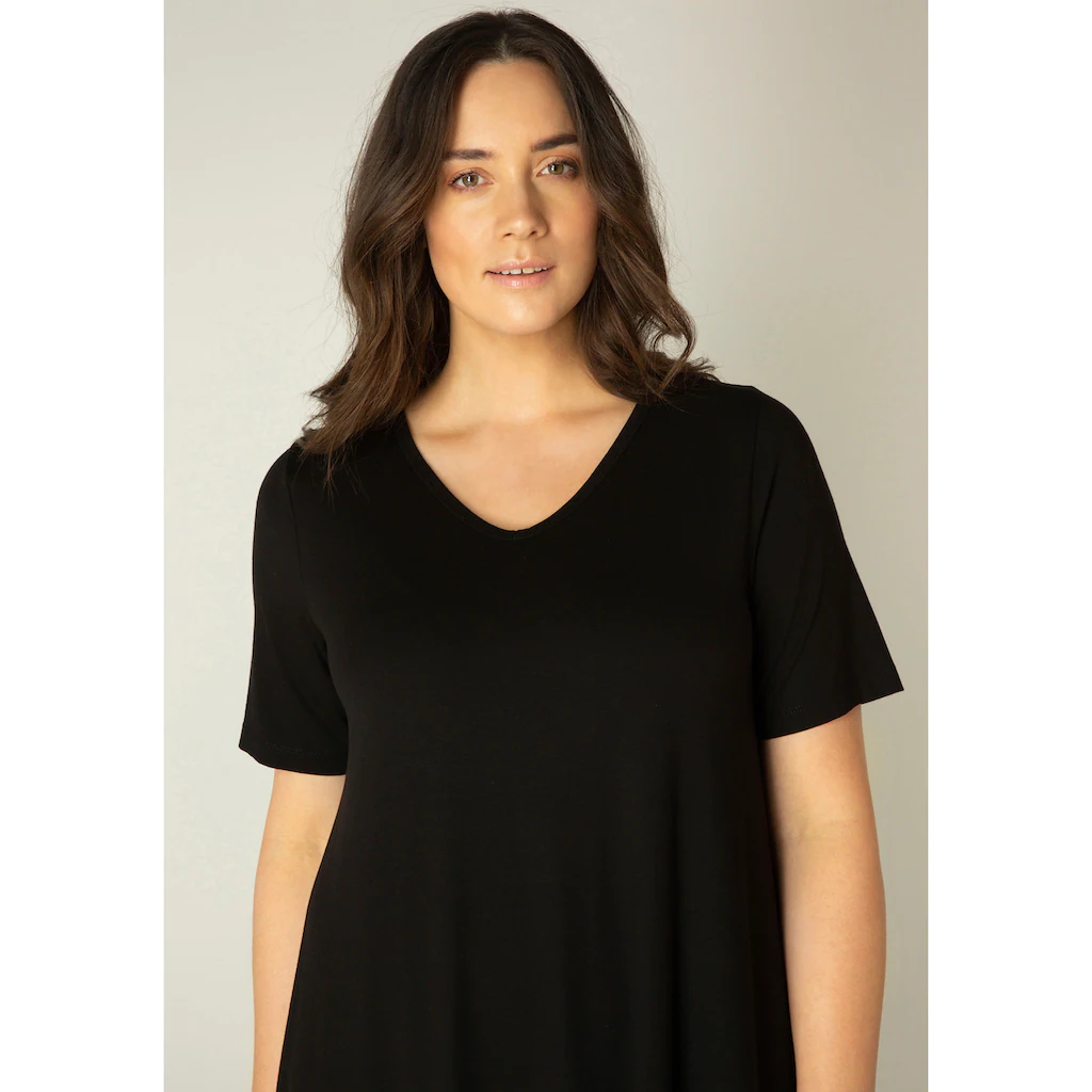 Base Level Curvy Shirtkleid »Abernathy« In Leicht Ausgestellter Form