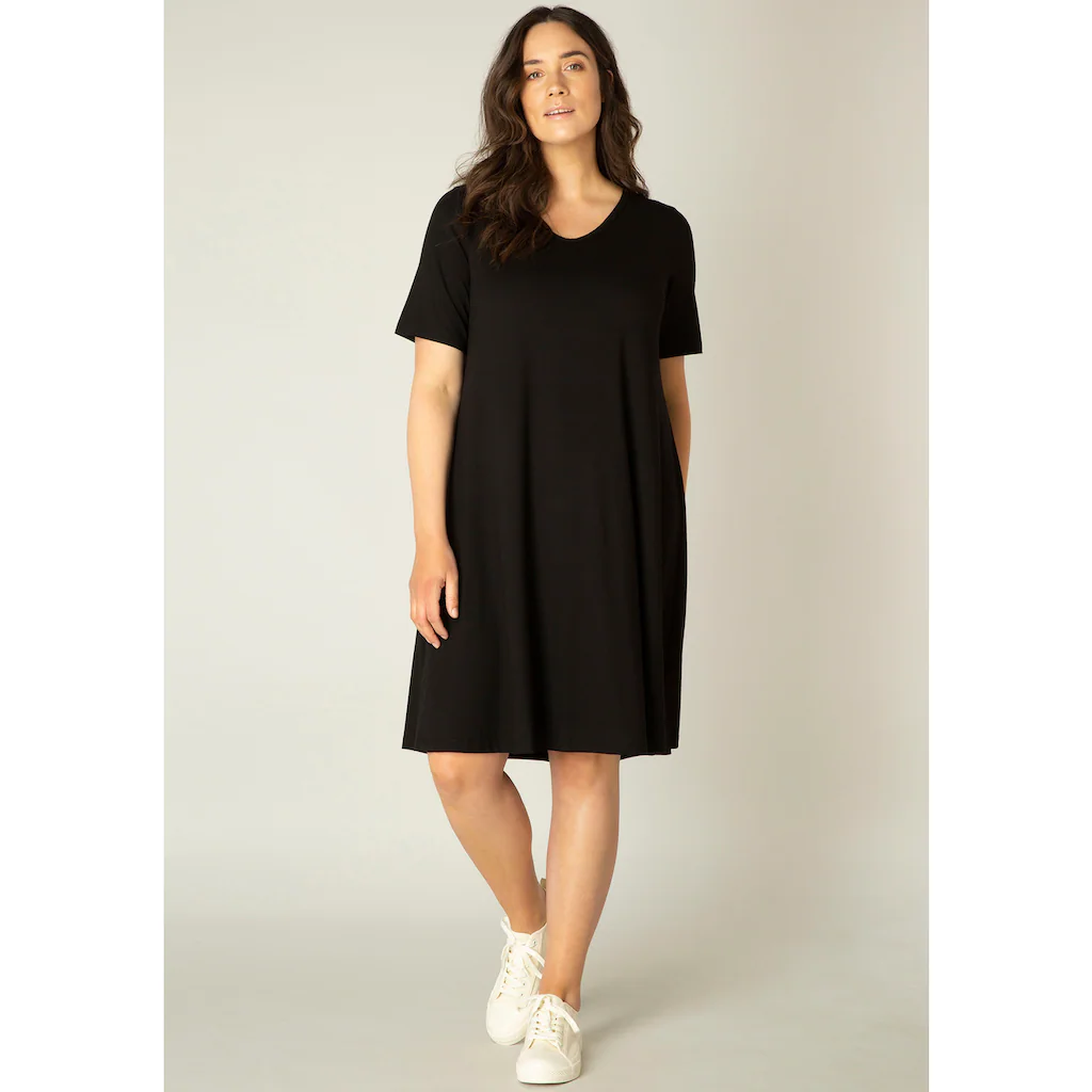 Base Level Curvy Shirtkleid »Abernathy« In Leicht Ausgestellter Form