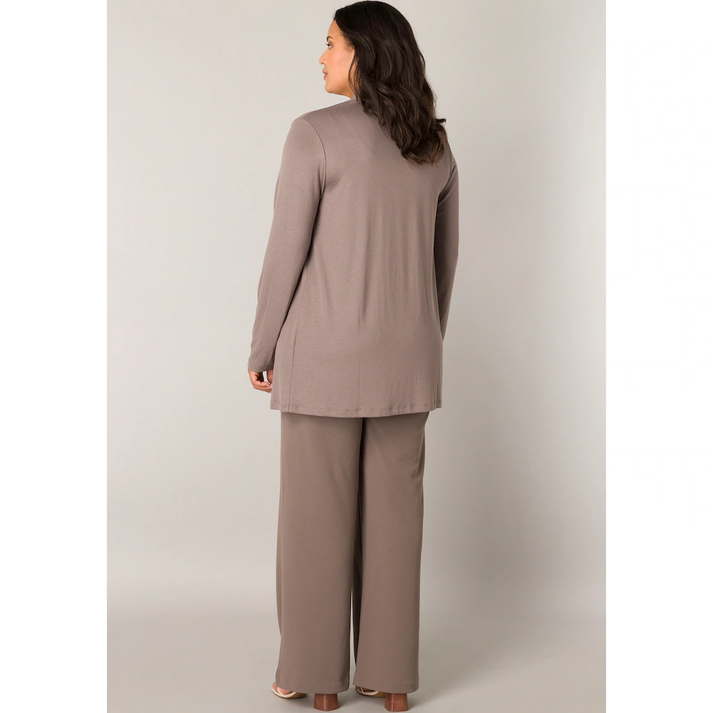 Base Level Curvy Strickjacke »Ayla« Im Verschlusslosen Design