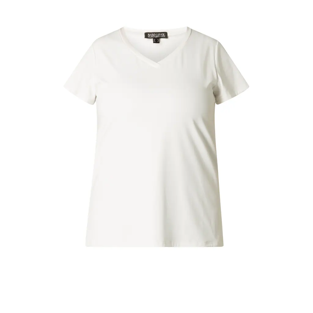 Base Level Curvy V-Shirt »Lilly« Mit Stretch