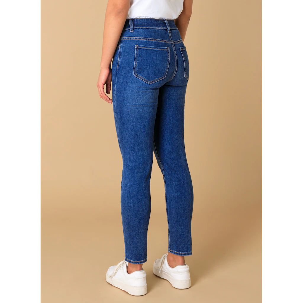 Base Level Jeggings »Anabel« In Blauer Waschung