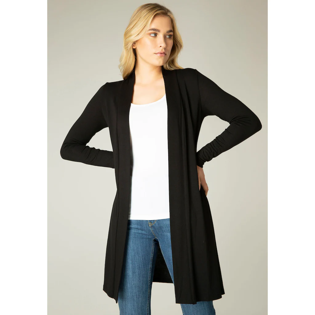 Base Level Longstrickjacke »Yayla Long« ohne Verschluss