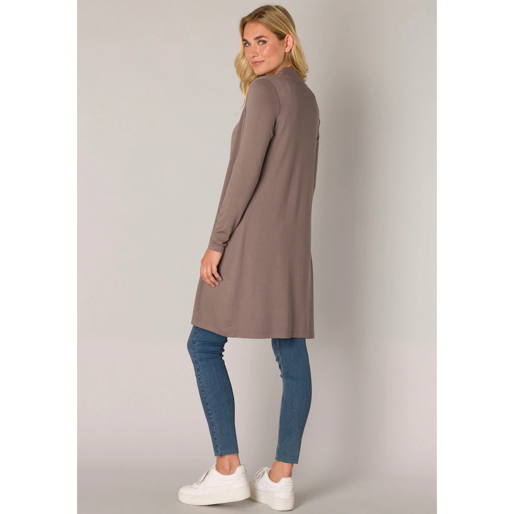 Base Level Strickjacke In Melierter Optik