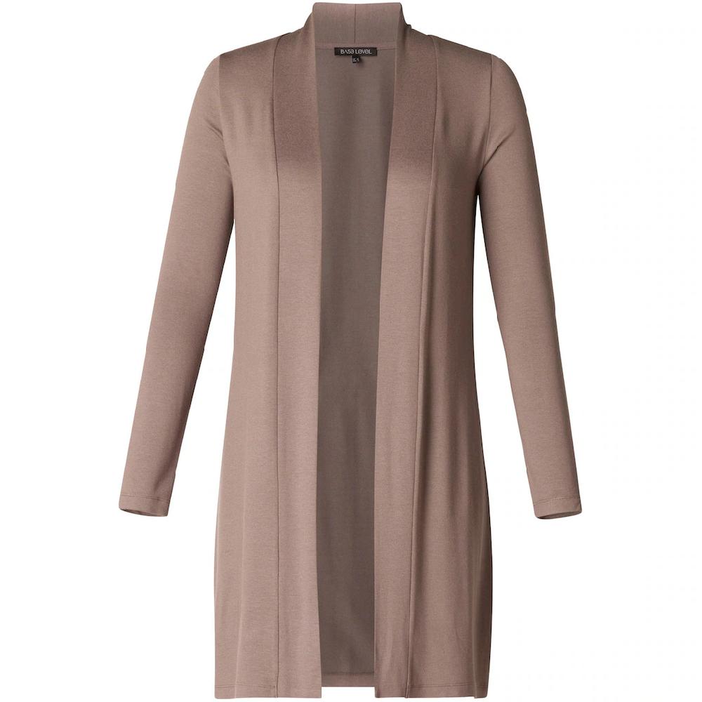 Base Level Strickjacke In Melierter Optik