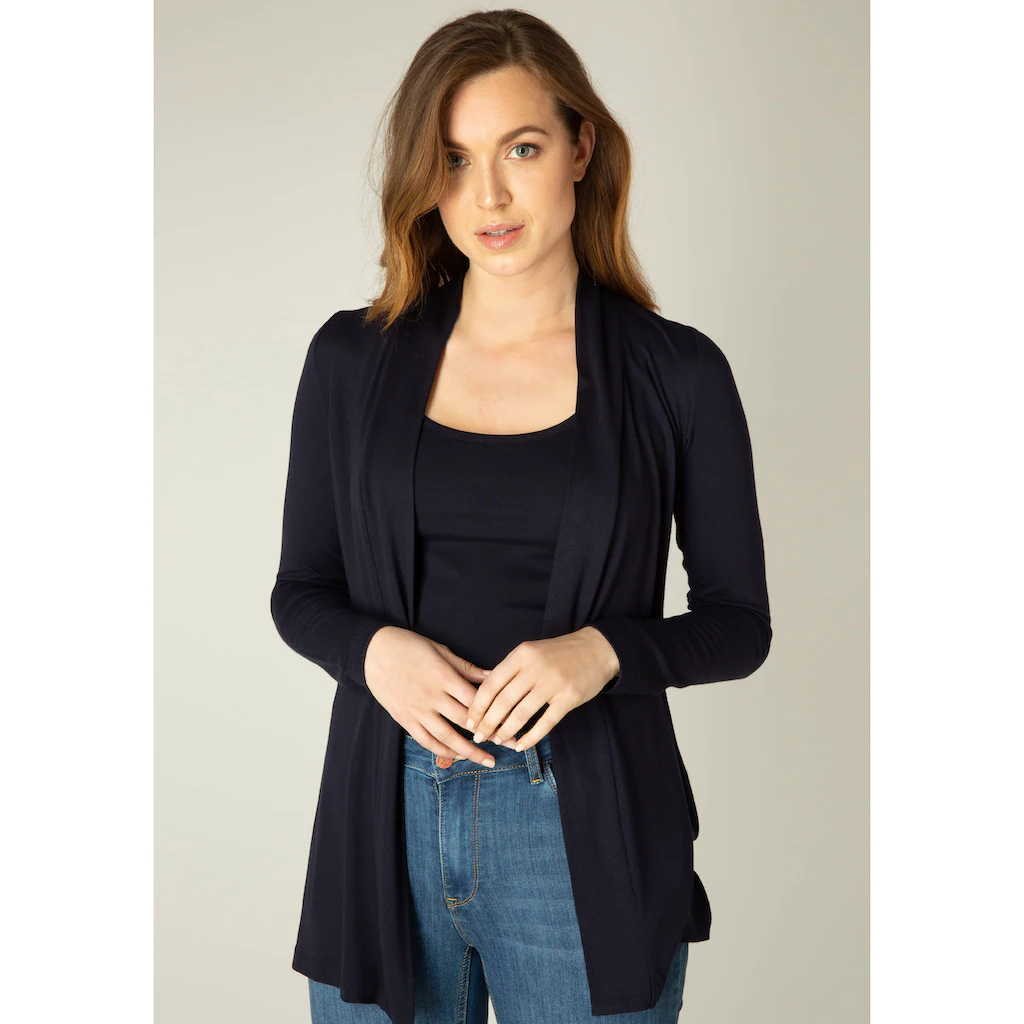 Base Level Strickjacke »Yayla« In Elastischem Feinstrick