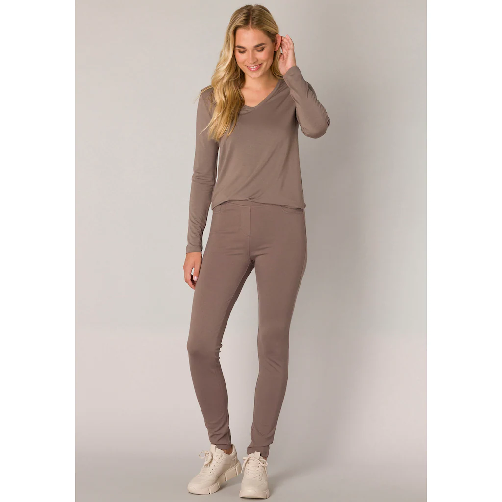 Base Level Treggings Mit Elastischem Bund