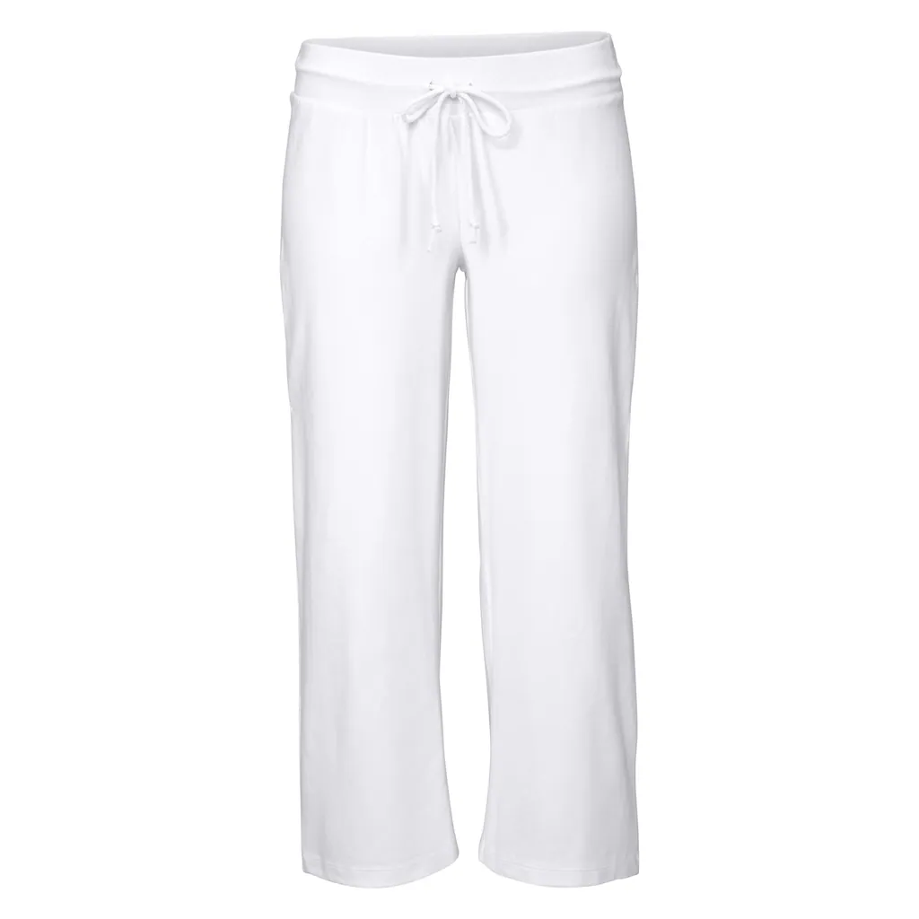 Beachtime 7/8-Strandhose Aus Weichem Jersey Wide-Leg Jogginghose Relaxhose