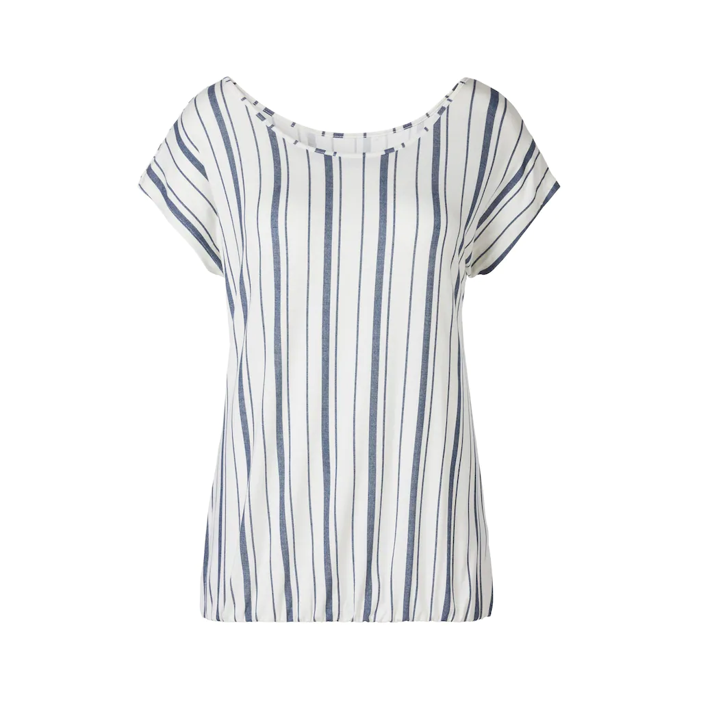 Beachtime Kurzarmshirt »mit Streifendesign« Aus Weichem Viskose-Stretch