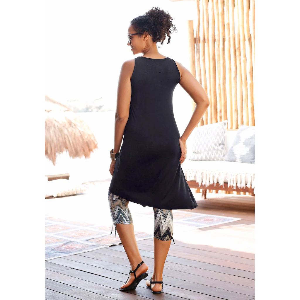 Beachtime Longtop Mit Asymmetrischem Saum Und Schlitz Sommerkleid Strandkleid