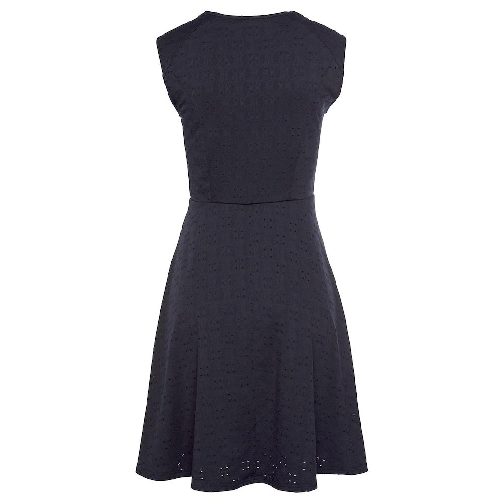 Beachtime Sommerkleid Mit Lochstickerei Elegantes Jerseykleid Strandkleid