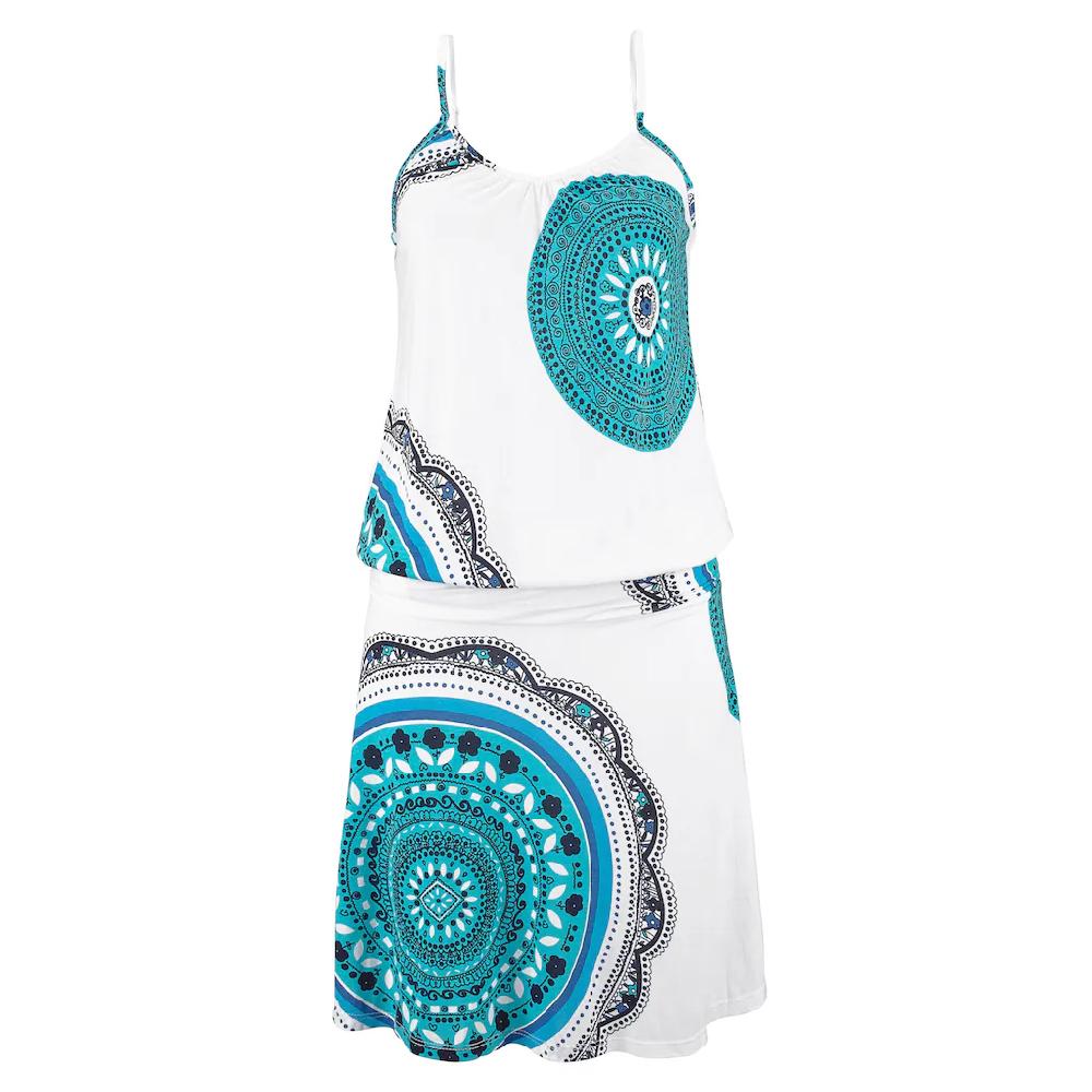 Beachtime Strandkleid Mit Alloverprint Und Verstellbaren Trägern Sommerkleid Jerseykleid