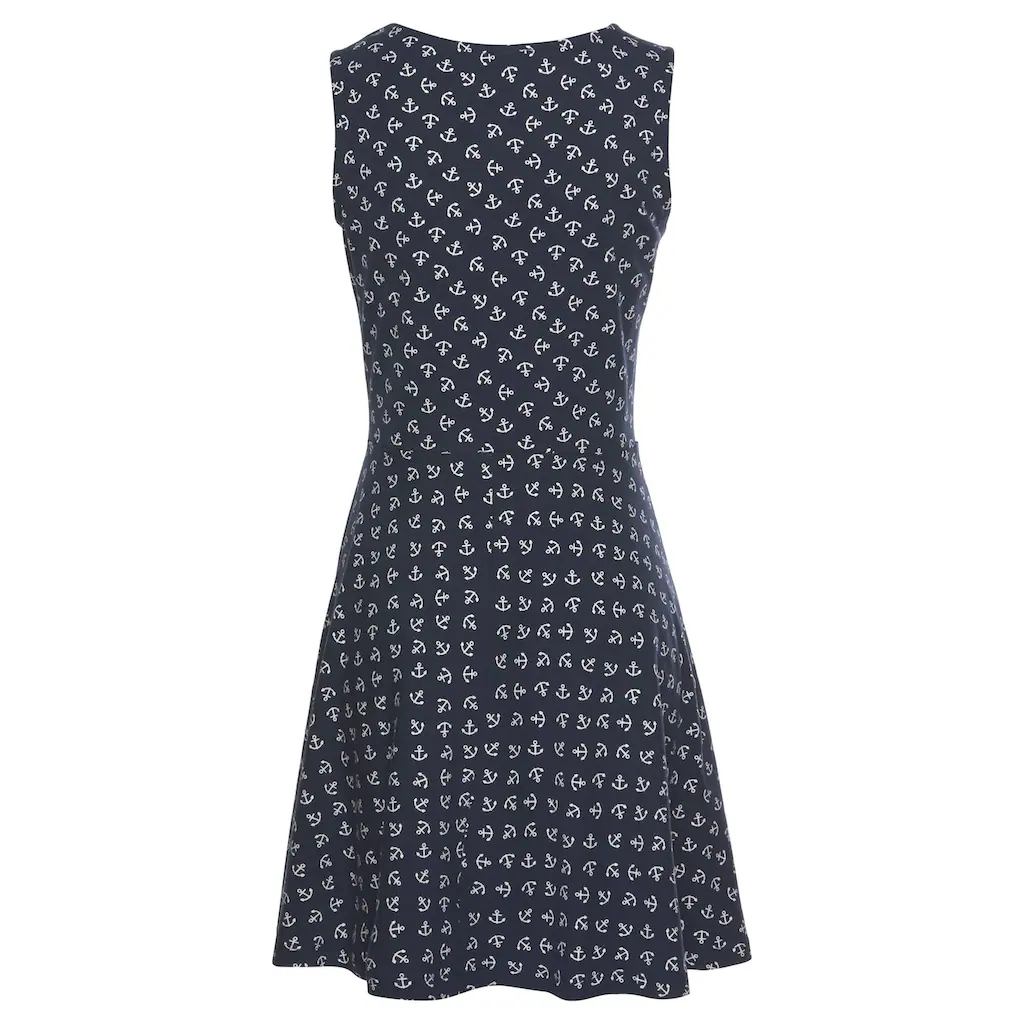 Beachtime Strandkleid Mit Ankerdruck Sommerkleid Aus Elastischer Baumwolle
