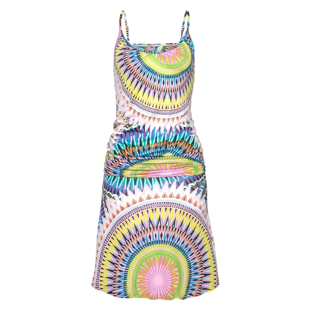 Beachtime Strandkleid Mit Grafischem Print Im Ethno-Stil Kurzes Sommerkleid