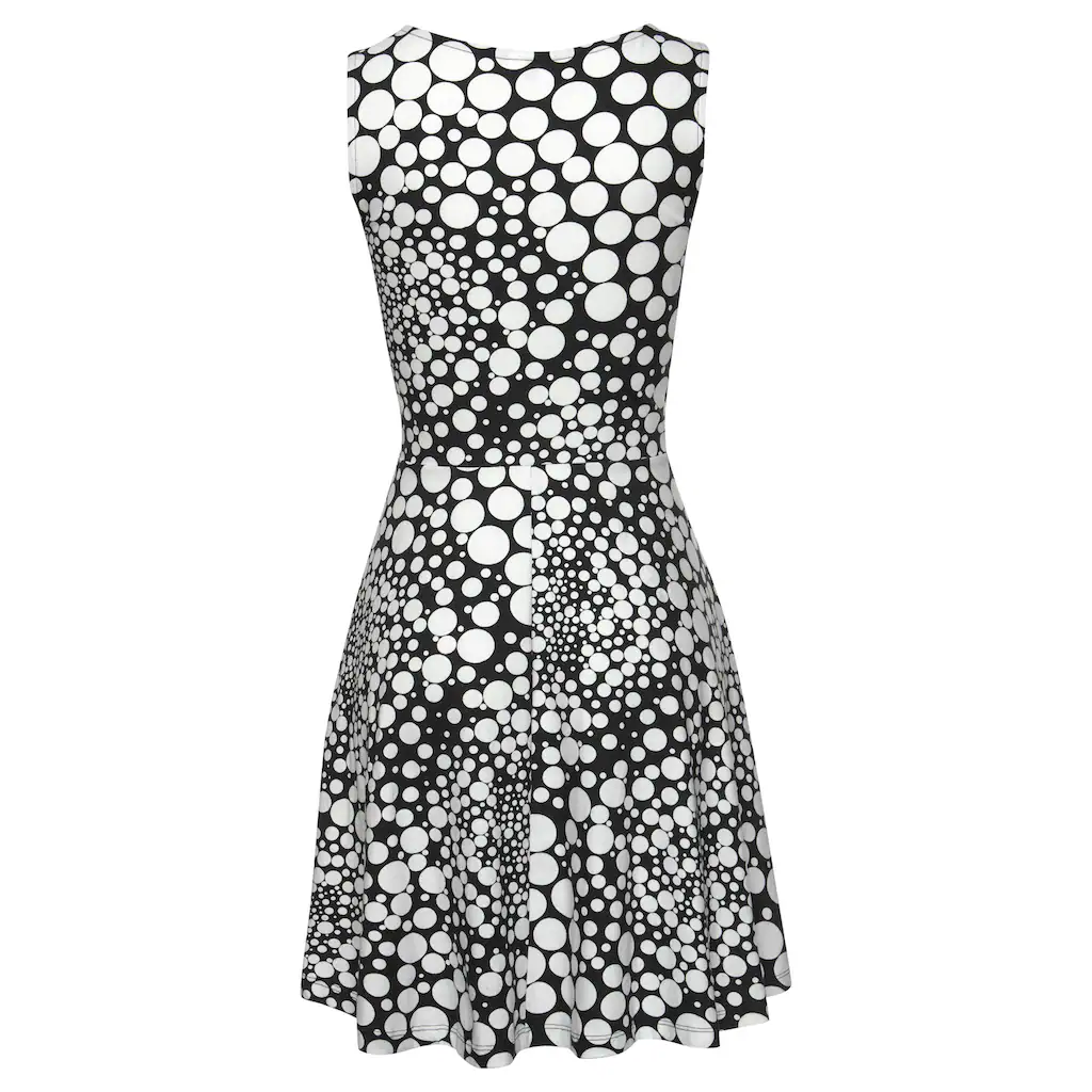 Beachtime Strandkleid Mit Punktedruck Sommerkleid Aus Elastischer Baumwolle