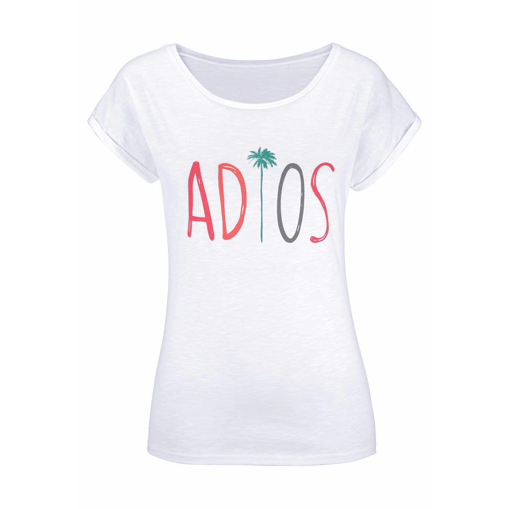 Beachtime T-Shirt »mit Frontdruck "Adios"« Aus Weicher Baumwoll-Qualität